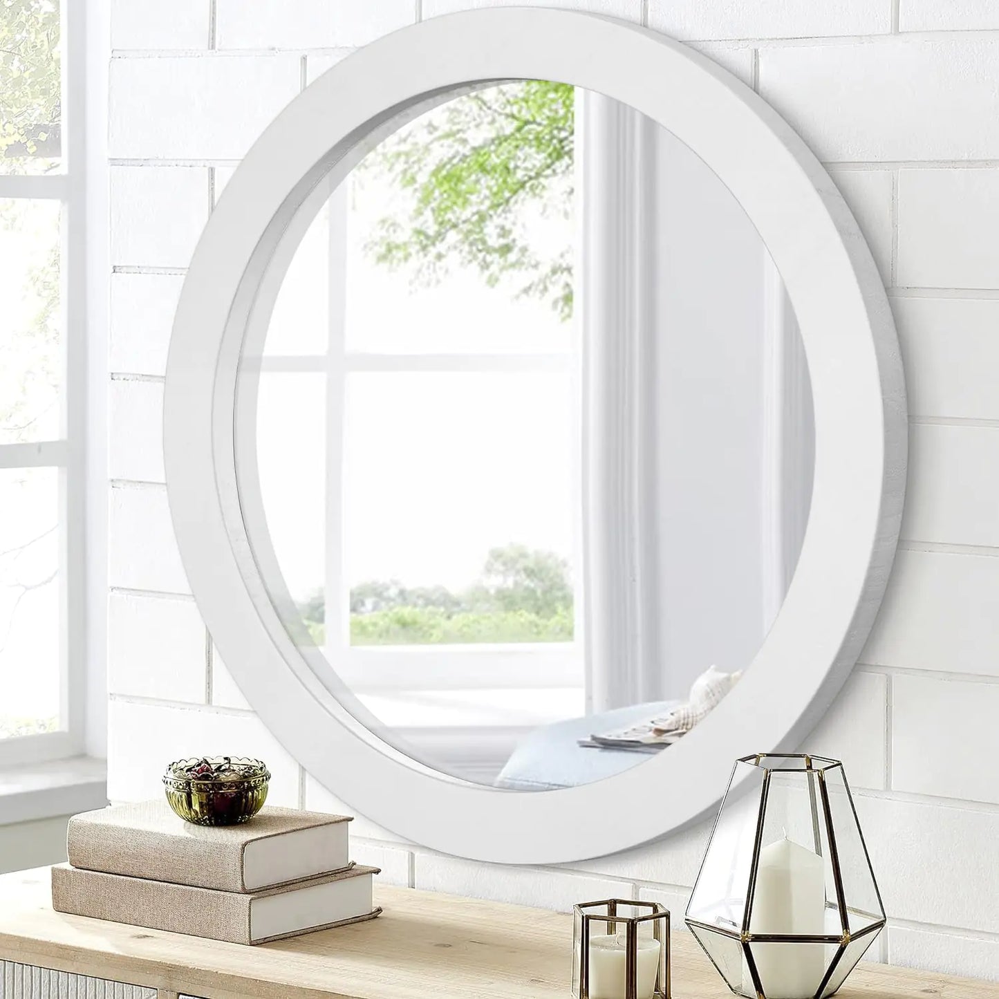 JUYOU Round Wall Mirror